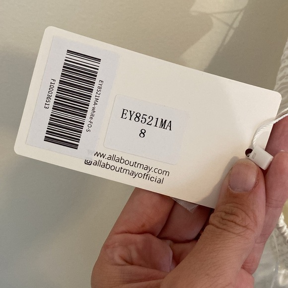 NWT All About May Elle Maxi Dress White Bridal Cutout Open Back size US4 - Picture 8 of 11